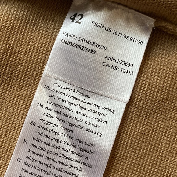 Basler 100% Virgin Wool Long Open Cardigan Sweater Size 42 EUR/ 10 US - Picture 12 of 14